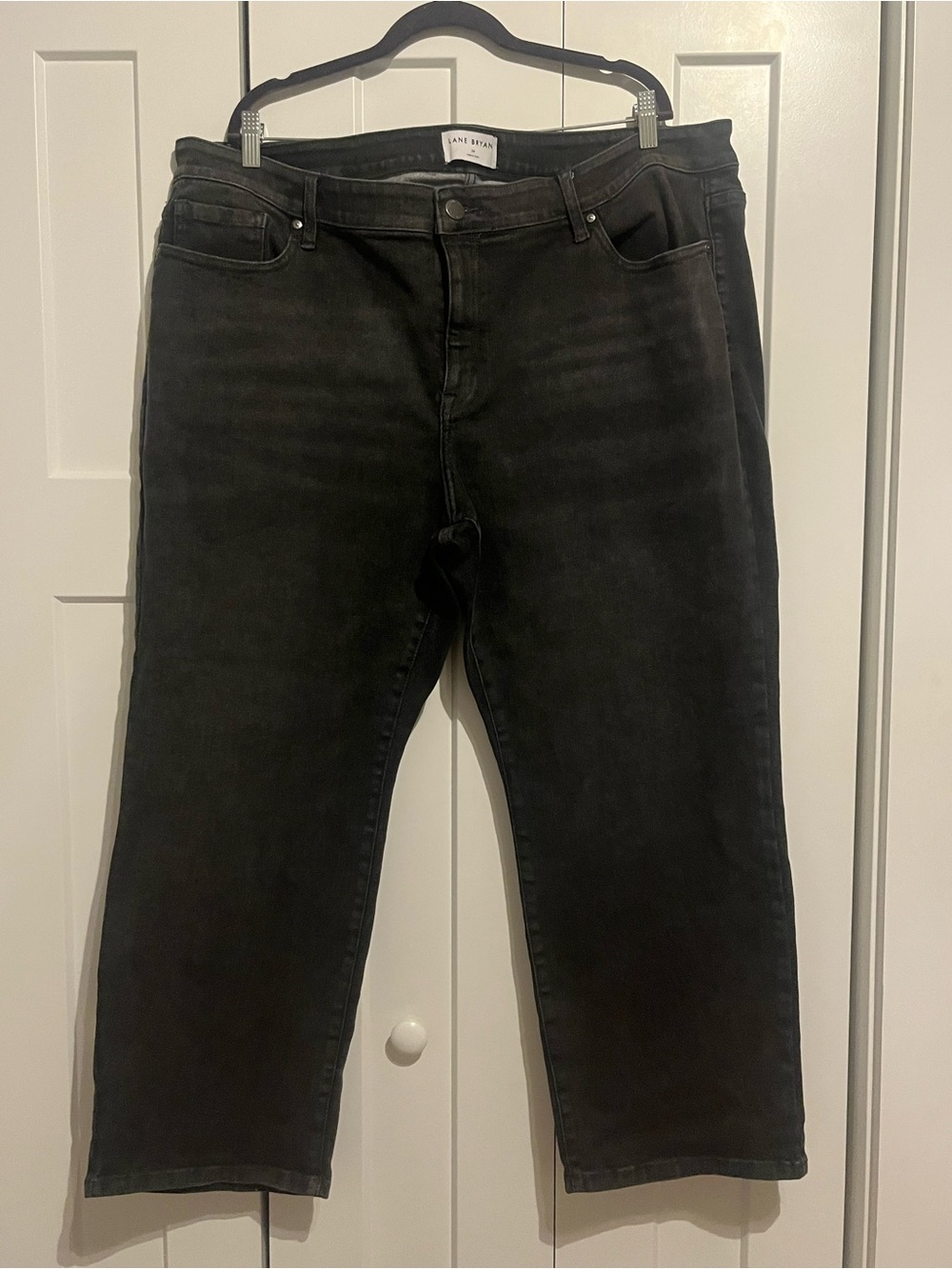 Lane Bryant size 24W Black Relaxed Straight Jeans